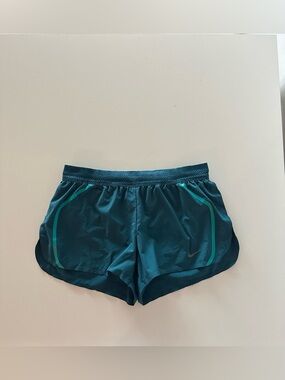 Nike Aeroswift Running Mini Shorts Race Green Teal Liner S